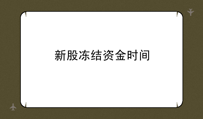 新股冻结资金时间