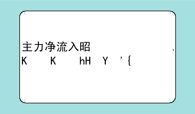 主力净流入是绿色什么意思？