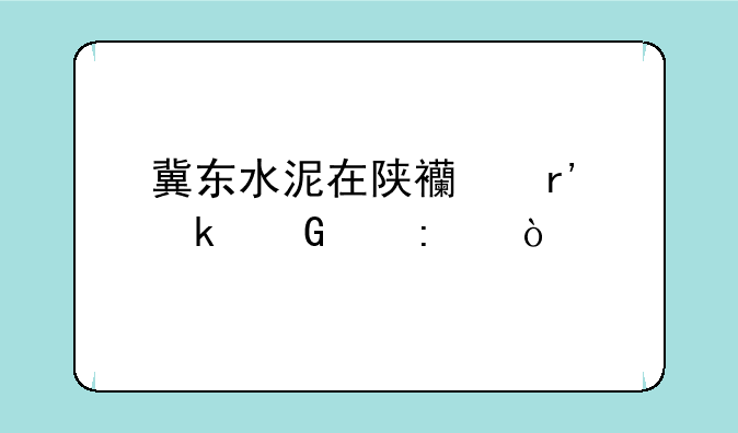 冀东水泥在陕西有多少个厂？