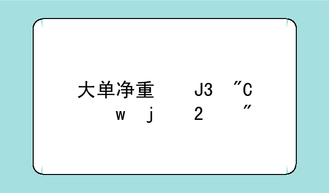 大单净量和成交额的区别