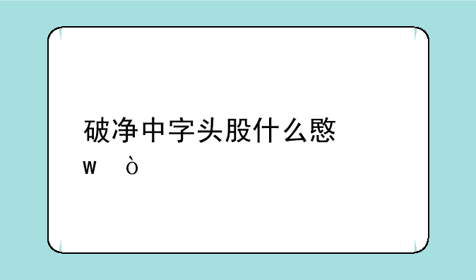 破净中字头股什么意思？