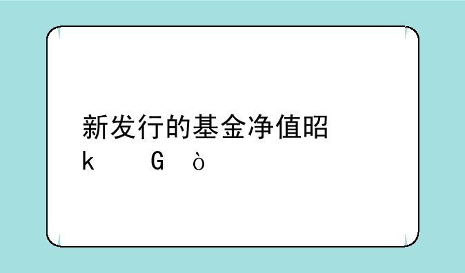 新发行的基金净值是多少？