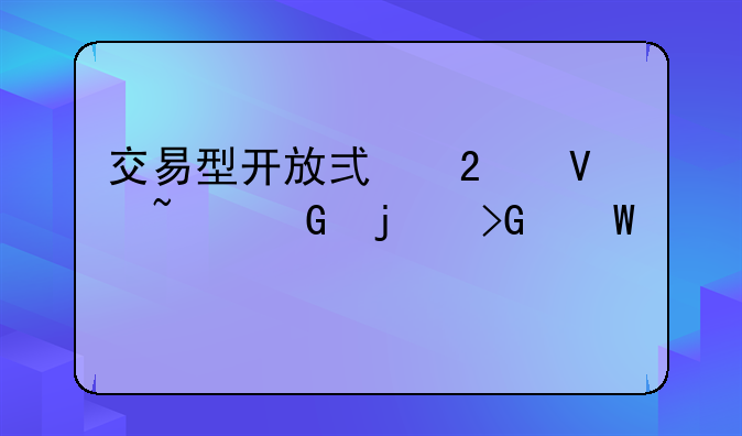 交易型开放式指数基金的发展情况