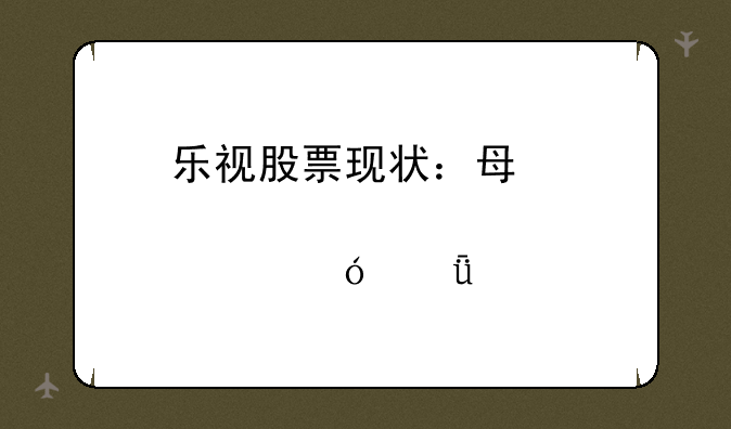 乐视股票现状：每股价格深度剖析与未来展望