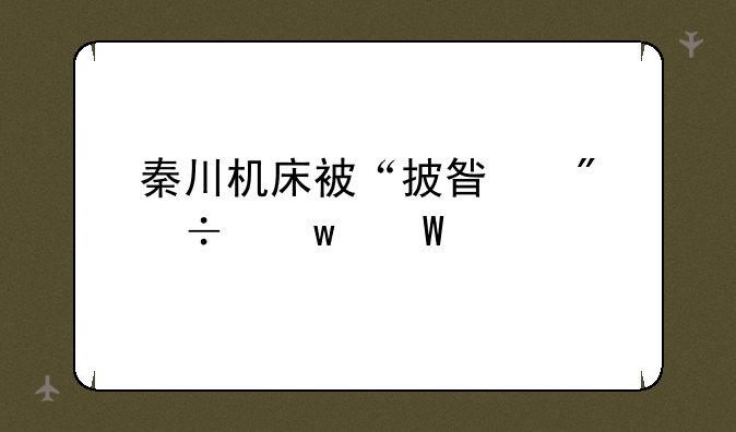 秦川机床被“披星戴帽”法士特入主或迎转机